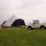 Before the crowds arrive, The Pyramid Stage